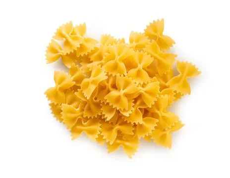 Raw pasta top view Stock Photos