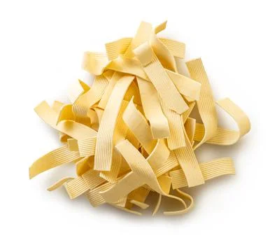 Raw pasta top view Stock Photos