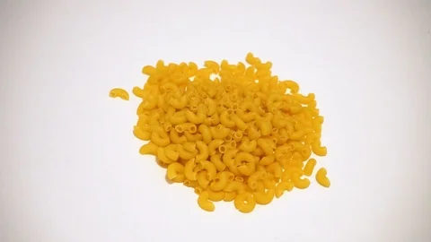 Raw pasta on white background. 10 Stock Footage 98154464