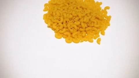 Raw pasta on white background. 7 Stock Footage 98154476