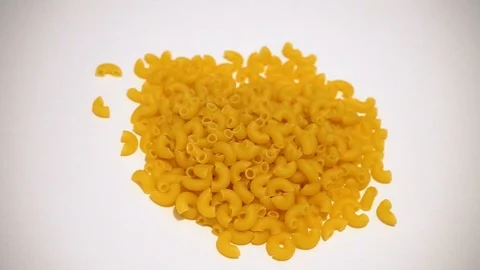 Raw pasta on white background. 8 Stock-Footage 98154474
