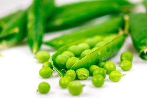 Raw pea Stock Photos