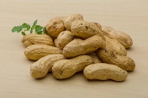 Raw peanuts Stock Photos