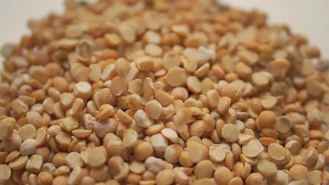 Raw peas close up in slow motion Stock Footage 126836176