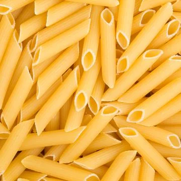 Raw Penne Pasta Stock Photos