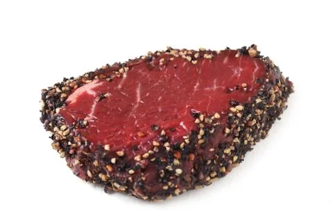 Raw Pepper Steak Stock Photos