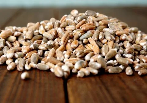 Raw pile of rye Stock Photos