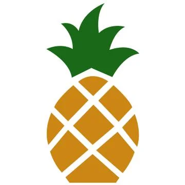 Raw pineapple vector Stock Illustration