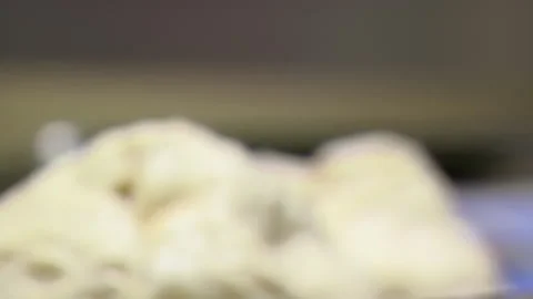 Raw Pizza Dough Stock Footage 136063883