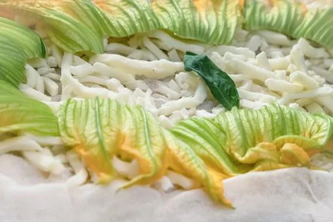 Raw pizza Foto stock