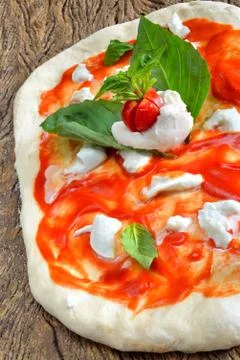 Raw pizzas Stock Photos