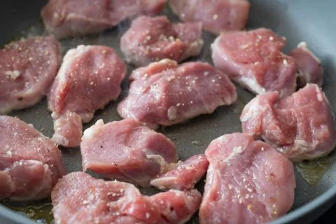 Raw pork filet Foto stock