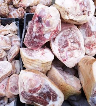 Raw pork knuckle Stock Photos
