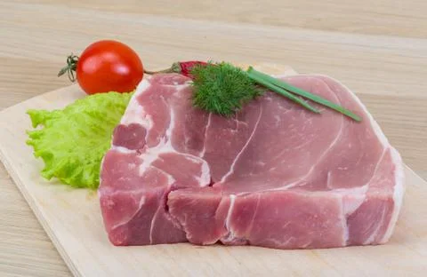 Raw pork meat Stock Photos