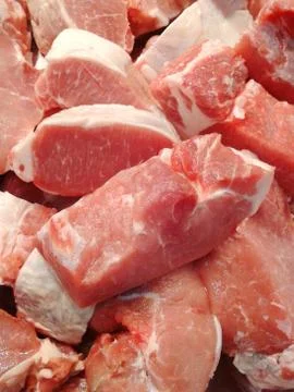 Raw pork meat Stock Photos