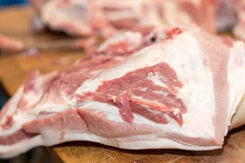 Raw pork meat Stock Photos