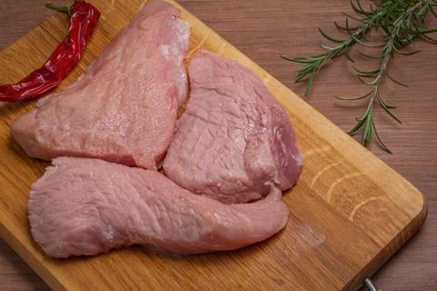 Raw pork meat Stock Photos