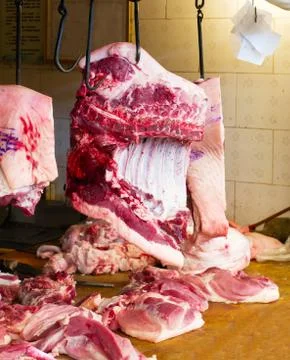 Raw pork Stock Photos