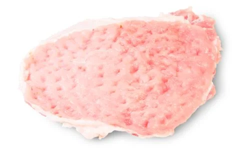 Raw pork schnitzel Foto stock
