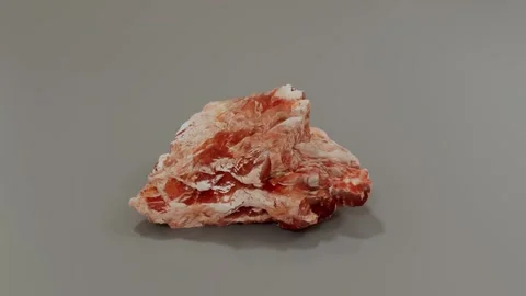 Raw Potassium Mineral on Plain Background Vídeos de archivo 310823138