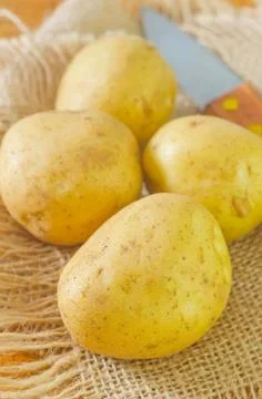 Raw potato Stock Photos