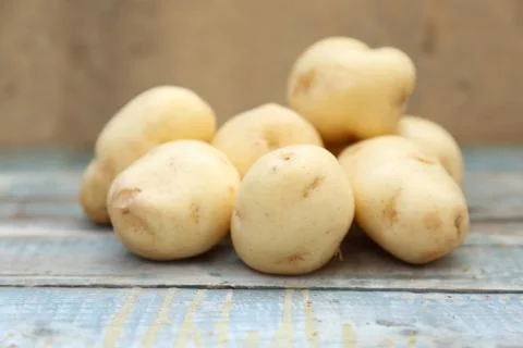 Raw potato Stock Photos