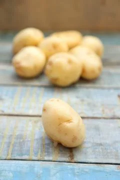 Raw potato Stock Photos
