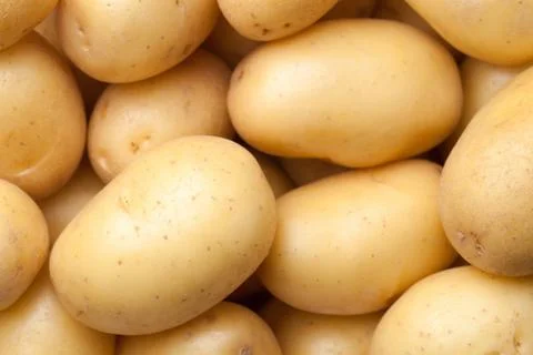 Raw Potatoes Background Stock Photos