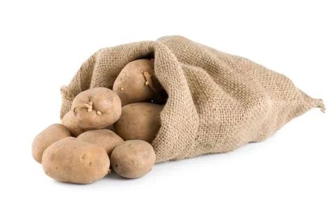 Raw potatoes isolated Stock Photos