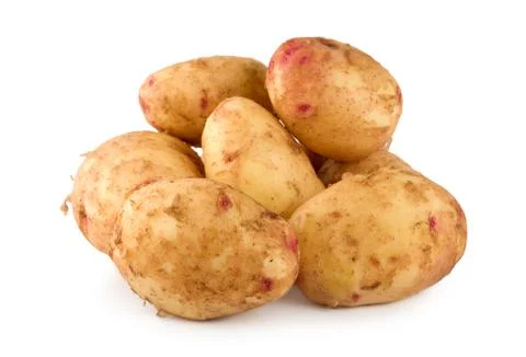 Raw potatoes Stock Photos