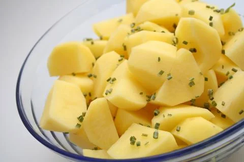 Raw potatoes Stock Photos