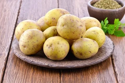 Raw potatoes Foto stock