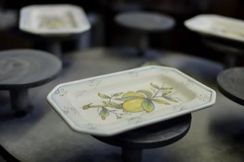 Raw potteries Stock Photos