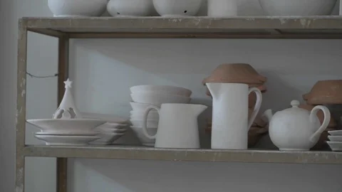 Raw Pottery Stock Footage 90087002