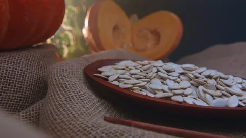 Raw pumpkin seeds 動画素材 131467465
