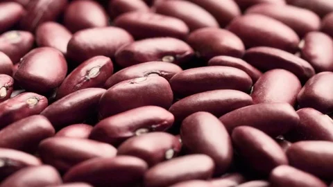 Raw red beans in motion Stock Footage 119959869