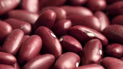 Raw red beans in motion Stock Footage 119961200