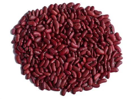 Raw red beans on a white background Stock Photos