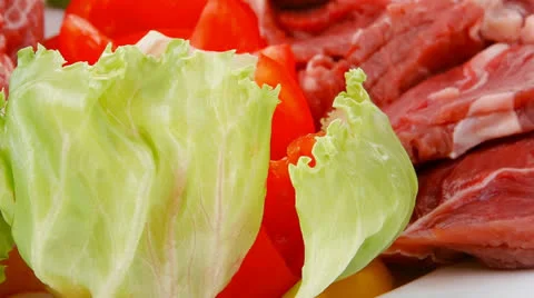 Raw red meat Vídeos de archivo 24827850