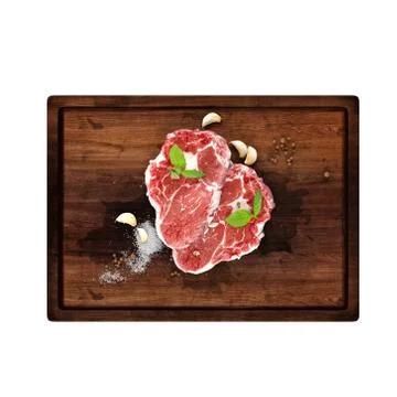Raw rib eye steak Stock Photos