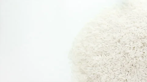 Raw rice Stock Footage 40097788