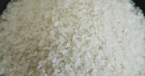 Raw Rice Grains Rotating 4 Stock Footage 146755814