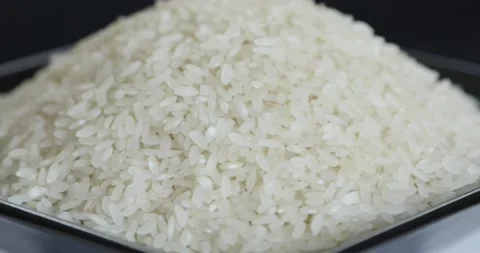 Raw Rice Grains Rotating Stock Footage 146756220