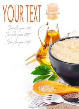 Raw rice Stock Photos