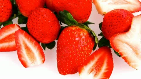 Raw ripe strawberry Vídeos de archivo 22169656