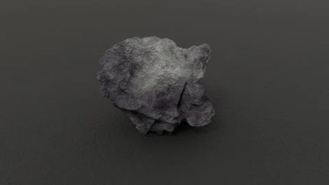 Raw Rubidium Mineral Sample on Plain Background, Natural Element Stock Footage 313018895