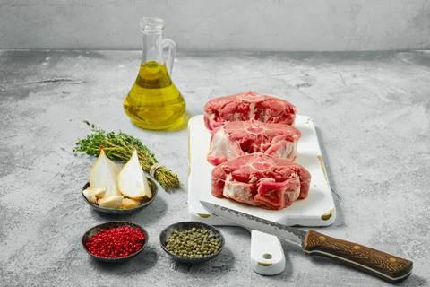 Raw saddle of lamb Stock Photos