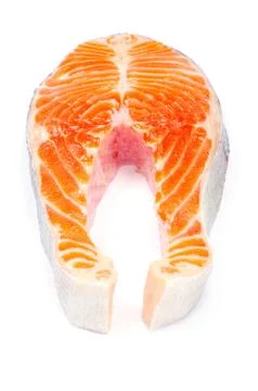 Raw salmon Foto stock