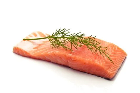 Raw salmon Stock Photos