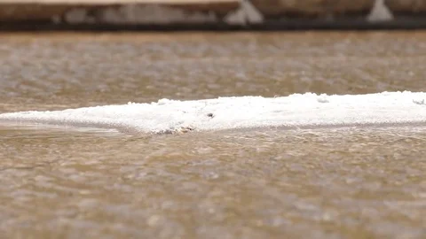 Raw salt saline exploration slow motion Stock Footage 78941638